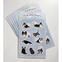 Stickerbogen - "furshrimps"