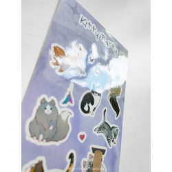 Stickerbogen - "Kitty Party"