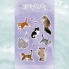 Stickerbogen - "Kitty Party"