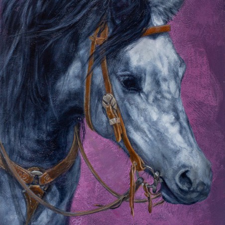 Acrylic portrait "Quarter Horse"