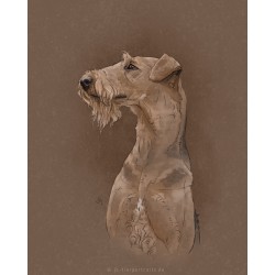 Digital pet portrait - Colored Sketch