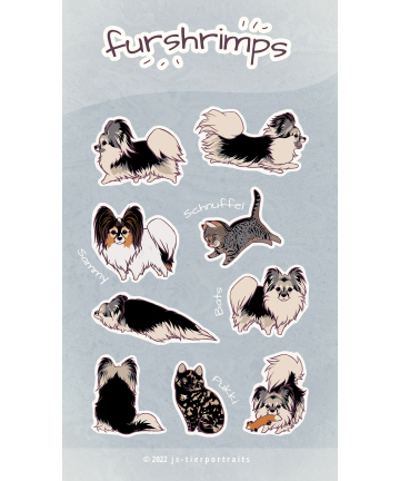 Sticker sheet - "furshrimps"
