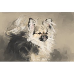 Digital pet portrait - Bust (speedpaint)